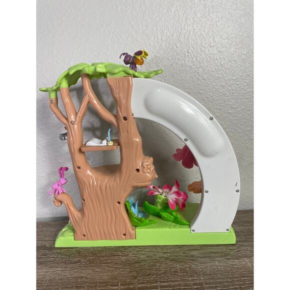 Disney Jakks Pacific 2010 Rainbow Treehouse Playset Fairies Flowers Works - Picture 9 of 13